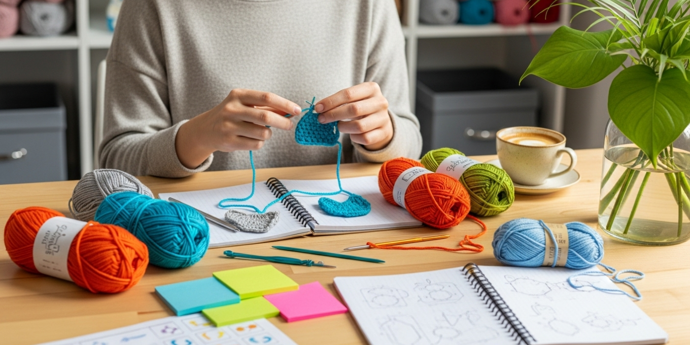 Basic Crochet Stitches_ Single, Double, and Half Double Made Easy