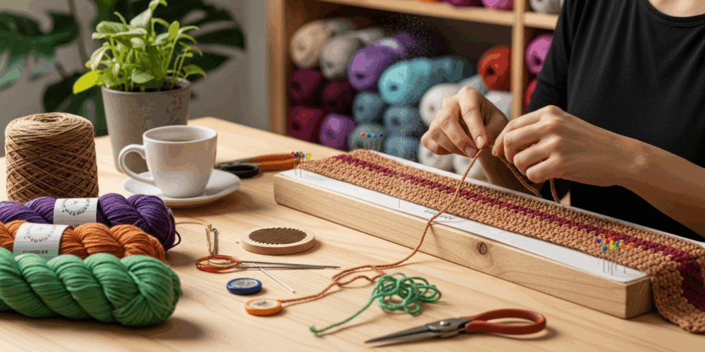 Crochet Finishing Tips_ Weaving Ends and Blocking the Easy Way