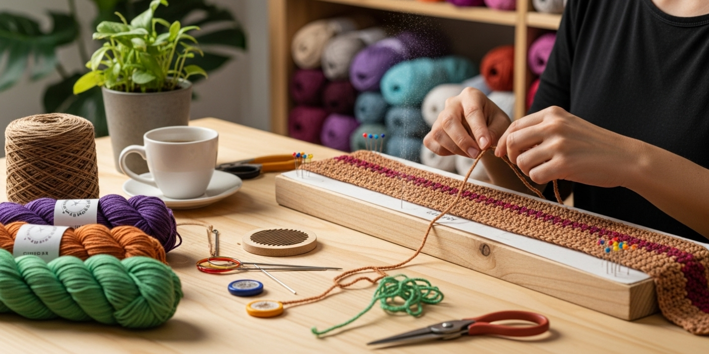 Crochet Finishing Tips_ Weaving Ends and Blocking the Easy Way