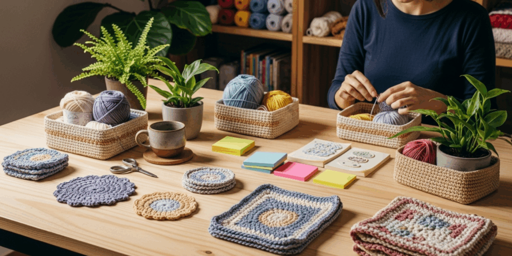 Crochet Home Decor Projects_ Coasters, Baskets and More