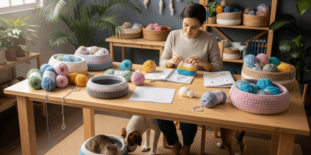 Easy Crochet Patterns for Cozy Pet Beds (Even for Beginners!)