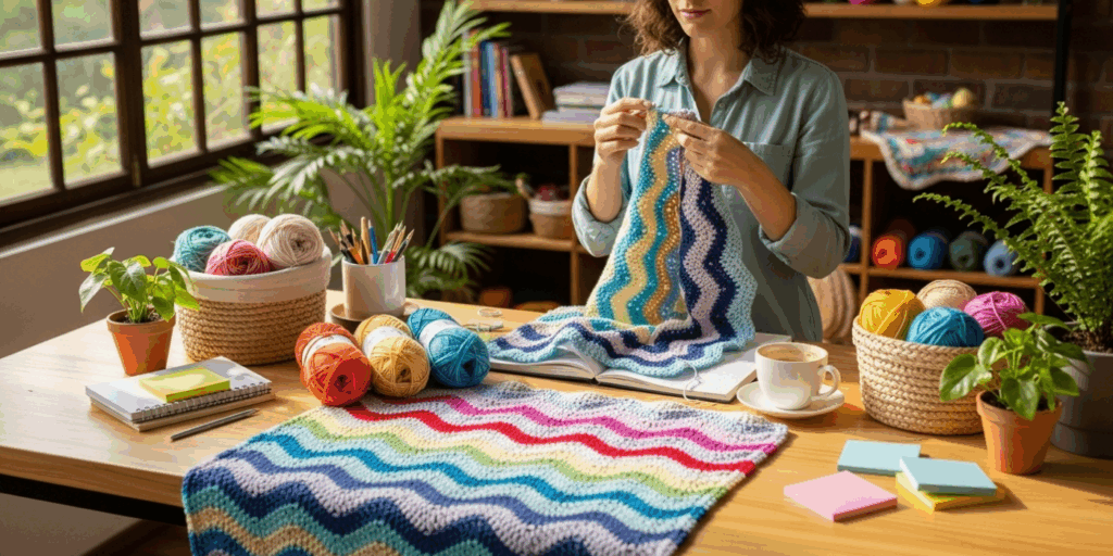 The Easy Ripple Blanket (Beginner to Intermediate)