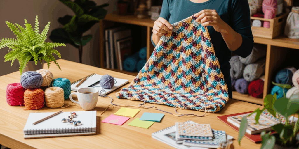 The Textured Basketweave Blanket (Intermediate)