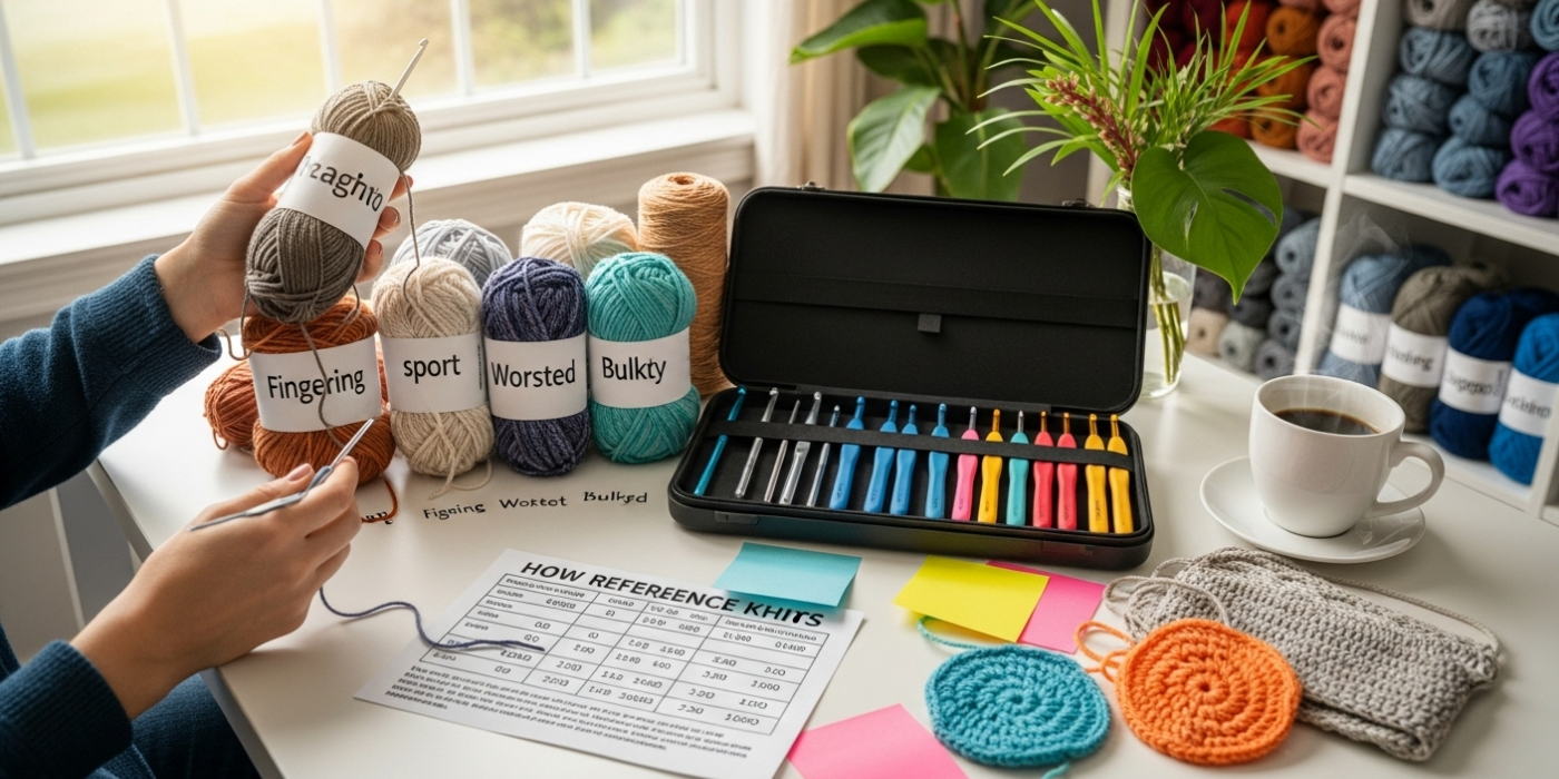 Yarn Weights and Hook Sizes Simplified for New Crocheters