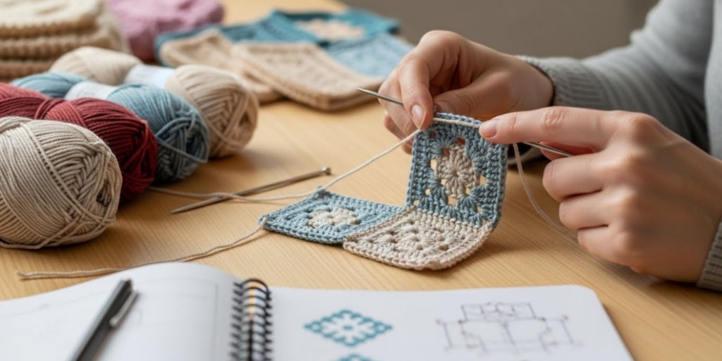 Step-by-Step_ Your First Entrelac Swatch (Simplified)