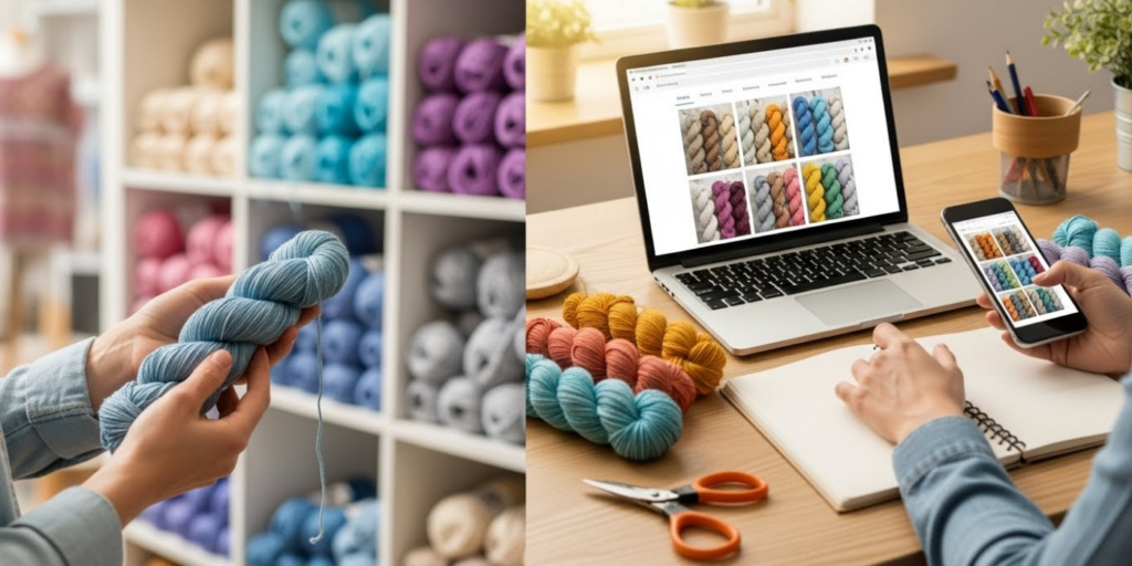 Yarn Shopping Online vs. Local Stores_ Pros and Cons